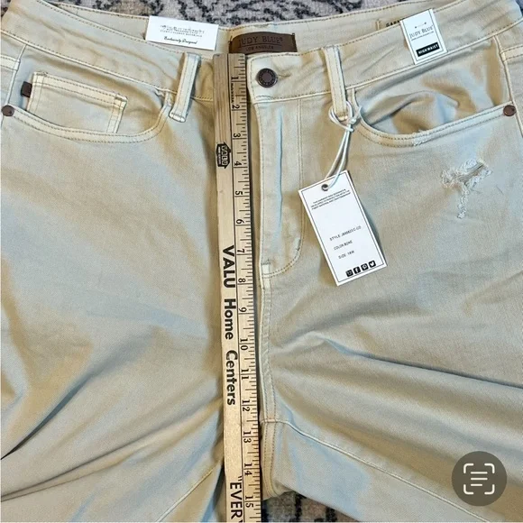 Judy Blue Tan Bone Garment Dyed High Waist Jeans JB88823 C-CO Women Sz. 18W NWT - Picture 7 of 8
